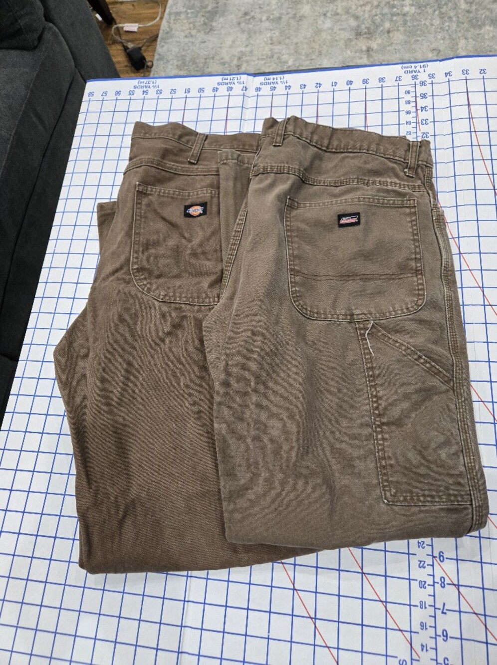 2 Pair Dickies Men’s Brown Cargo Carpenter Pants